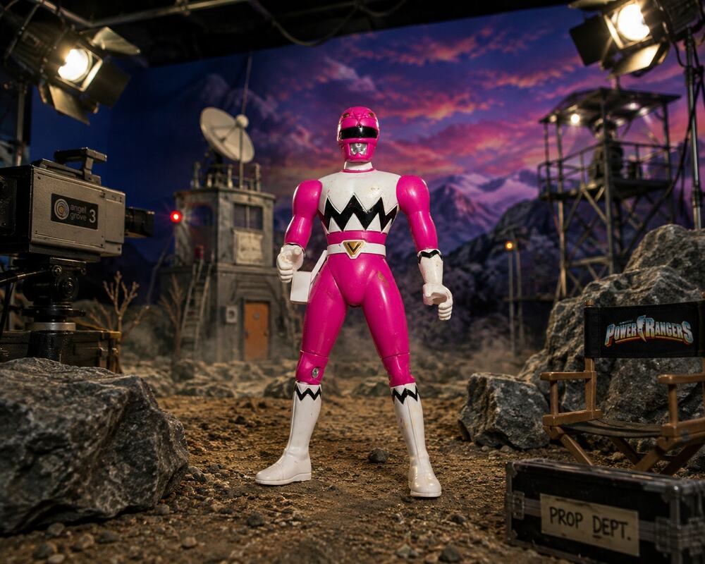 Vintage 1998 Bandai Power Rangers Lost Galaxy Pink Ranger Action Figure 5.5"